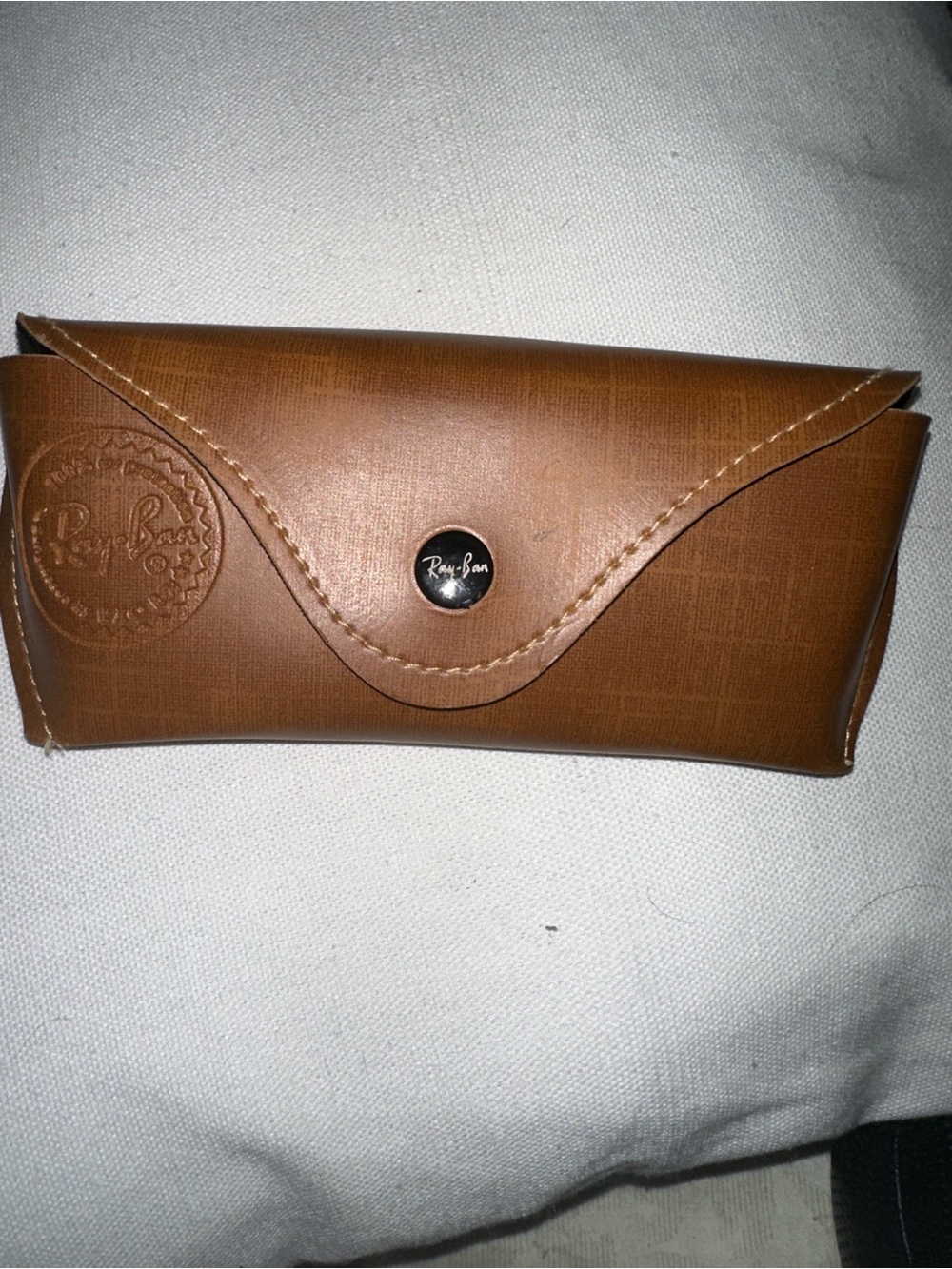 Ray-Ban Brown Faux Leather Sunglasses Case